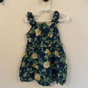 Old Navy navy floral dress 3T